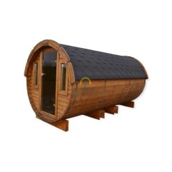 Sauna barrel 3.5 m Ø 1.97 m (with 1m changing room)