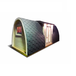 Insulated Camping Pod 2.4 m x 6.6 m (with side entrance)