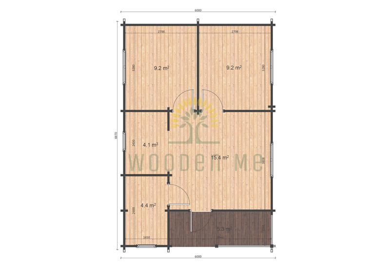 Almeria 6x8.87 floor plan