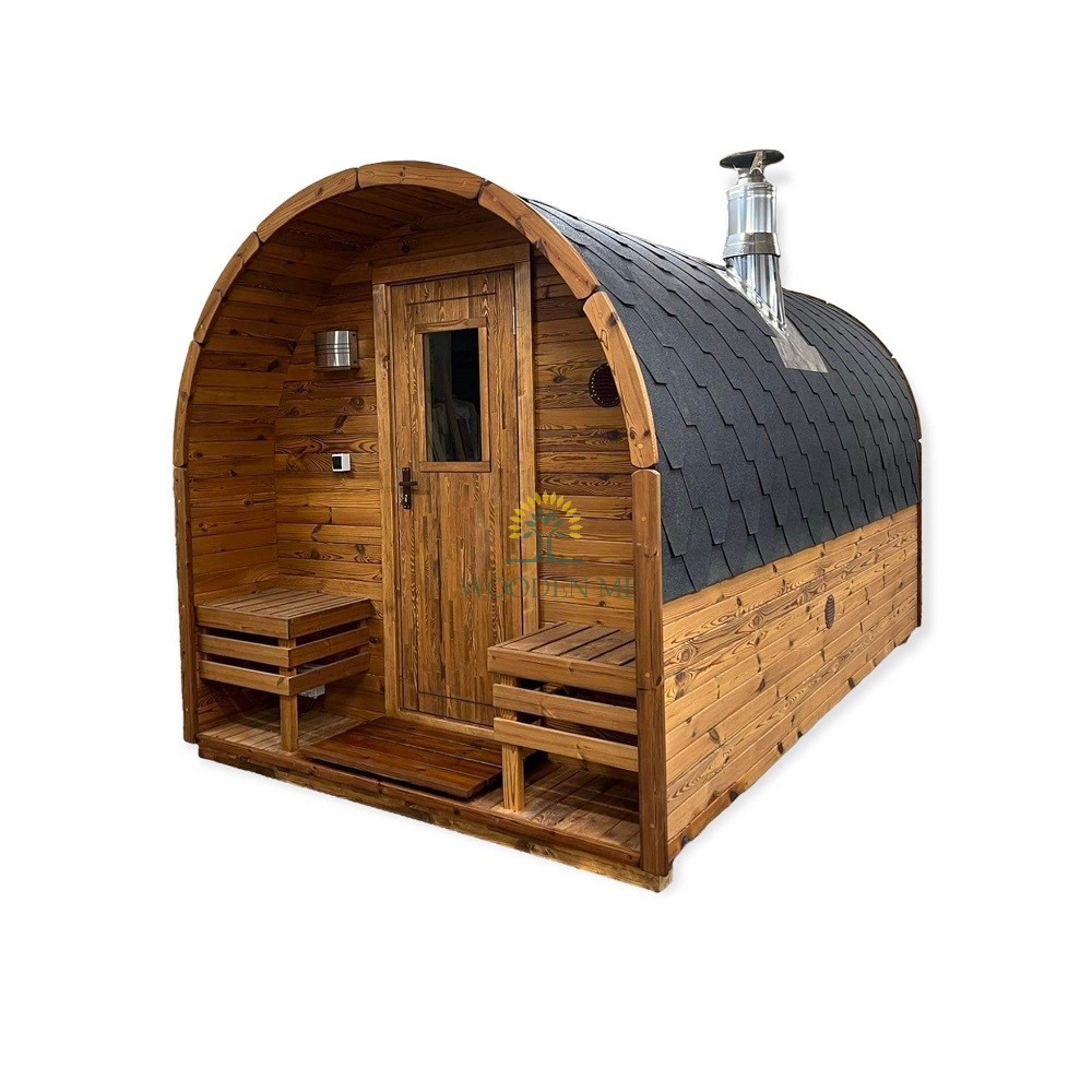 Sauna pod in thermo wood 4 m - Outdoor sauna | wooden-me.uk