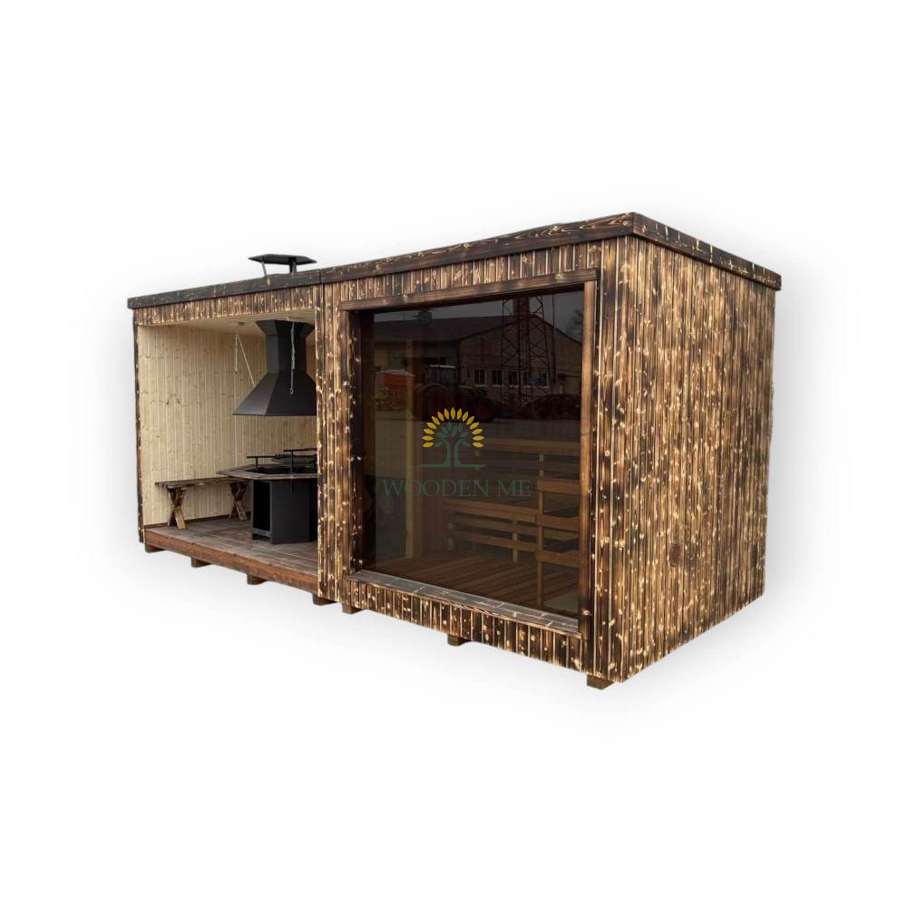 Modul sauna + grill, Modular Sauna, Outdoor sauna, Ready to use!
